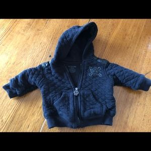 Koala Kik Black Hoodie, Newborn